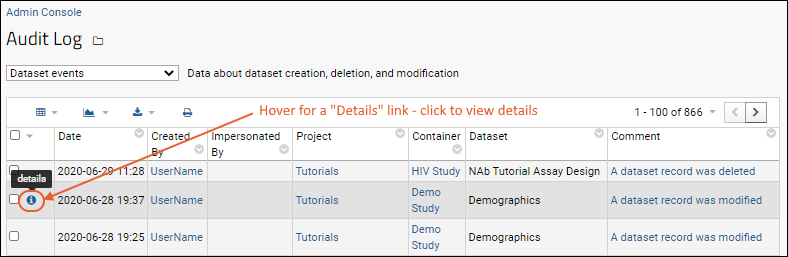 Governable fejl Mig selv Audit Log / Audit Site Activity: /Documentation