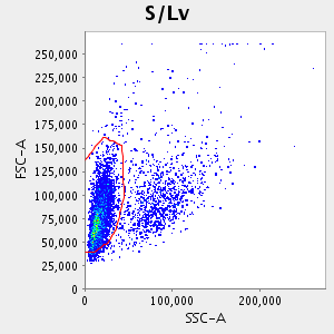 Graph of: S/Lv(SSC-A:FSC-A)