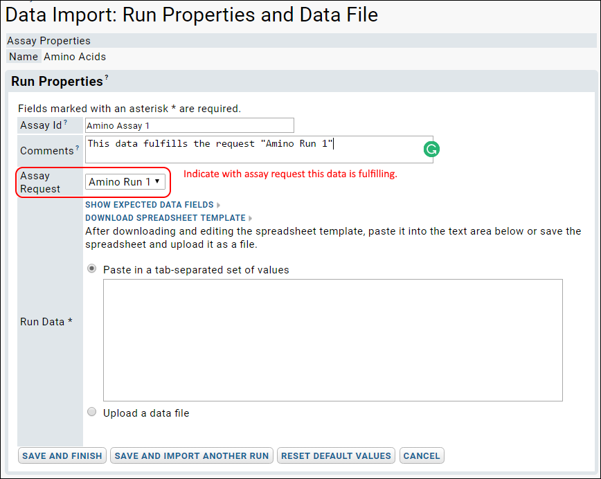 Import Assay Data